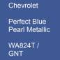 Preview: Chevrolet, Perfect Blue Pearl Metallic, WA824T / GNT.